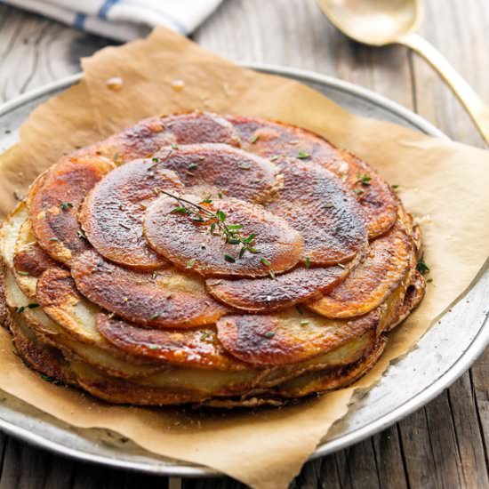 Garlic Thyme Potatoes Anna