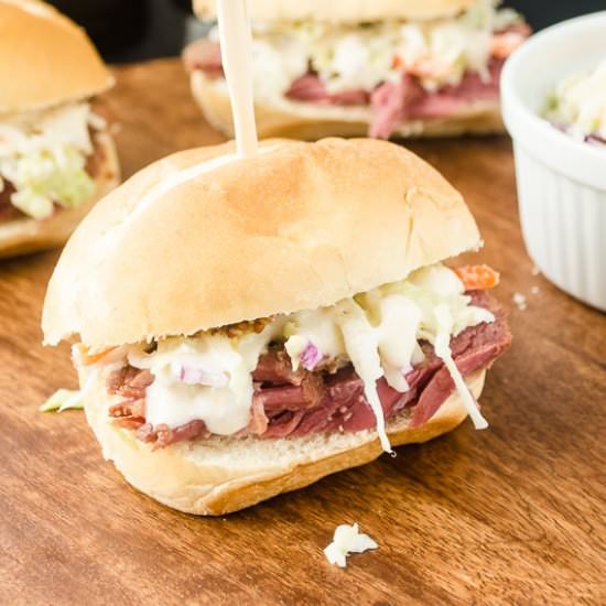 Guinness Corned Beef Sliders