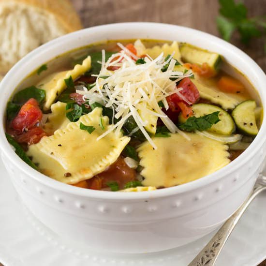 Ravioli Soup