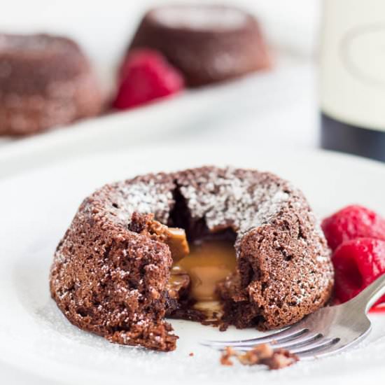 Mini Caramel Lava Cakes