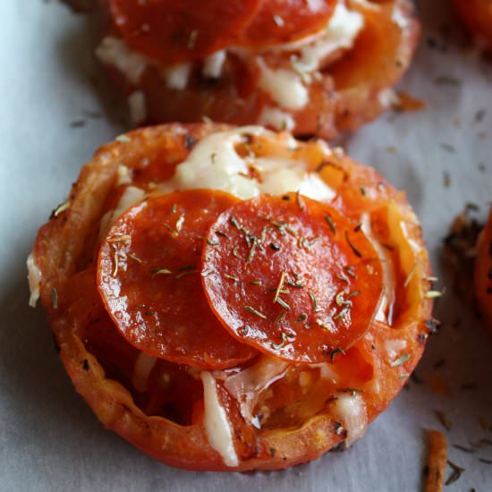 Grilled Tomatoes with Pepperoni