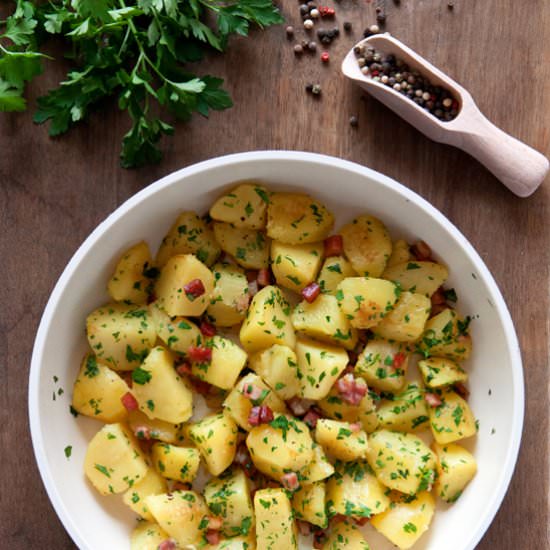Speck and Green Parsley Potatoes