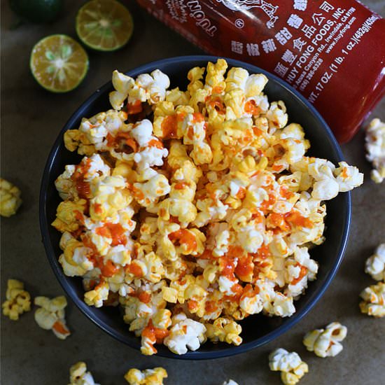 Sriracha Popcorn