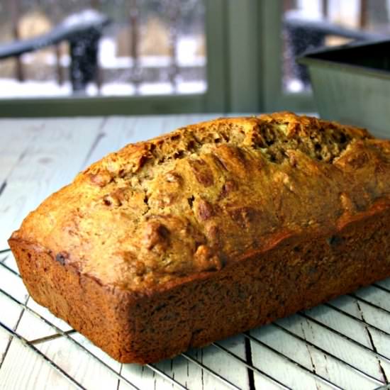 Whole Wheat Honey Banana Bread