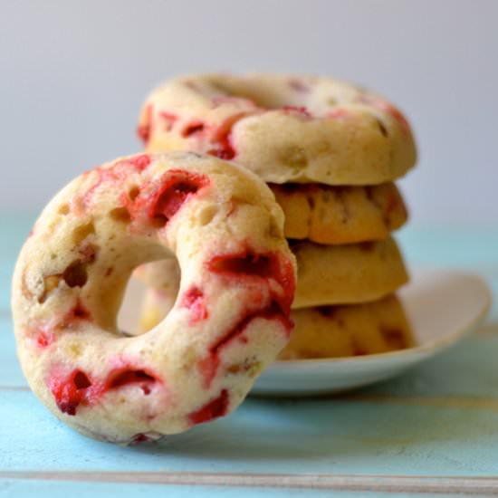 Strawberry Banana Nut Donuts