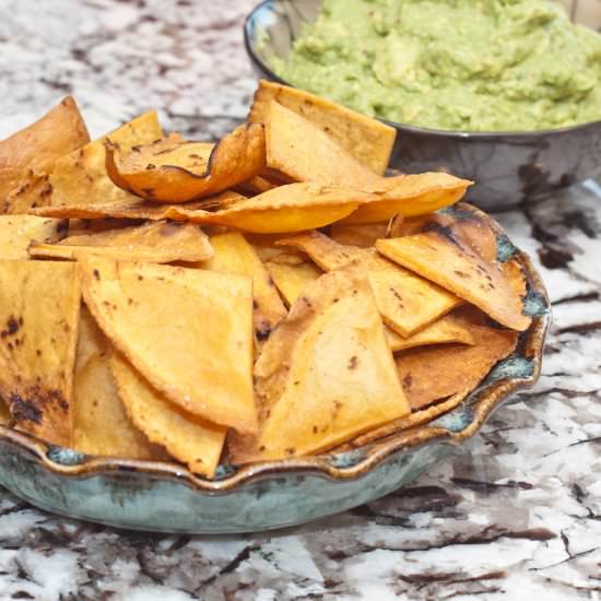 Corn Tortilla Chips from Scratch