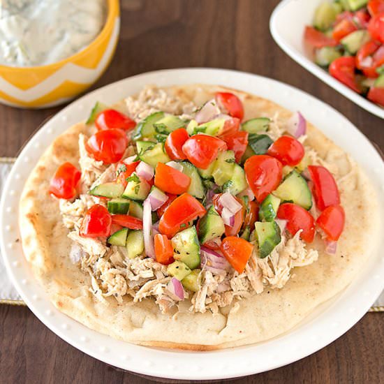 Slow-Cooker Chicken Gyros