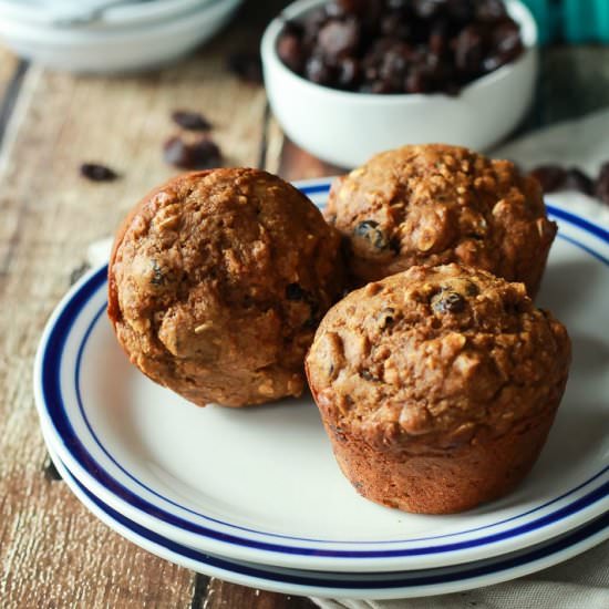 Oat Carrot Cake Muffins