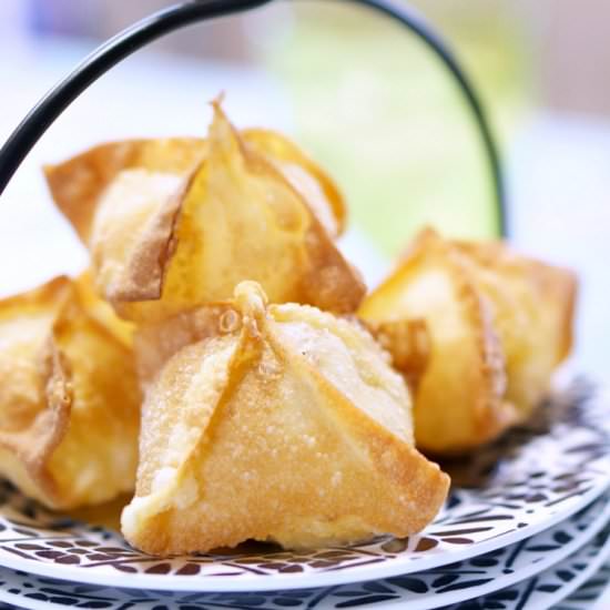 Chicken Cordon Bleu Wontons