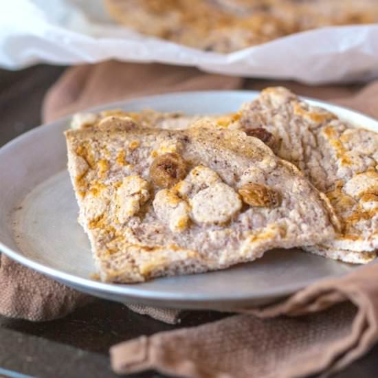 5 Minute Cinnamon Raisin Flatbread