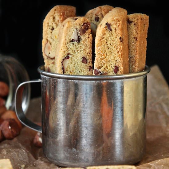 Vegan Orange Hazelnut Biscotti