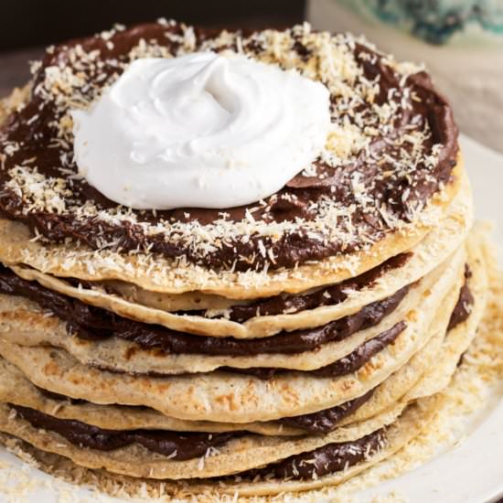 Coconut Crepe Cake