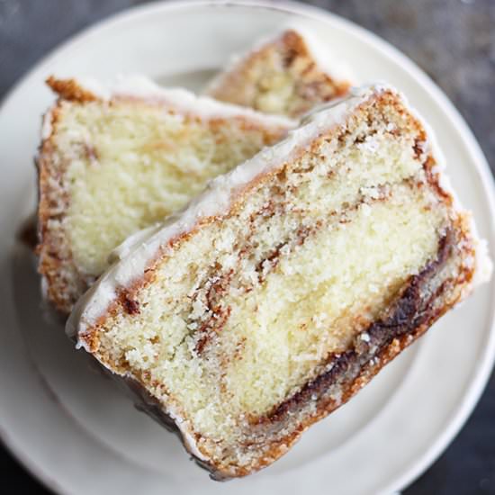 Cinnamon Roll Pound Cake