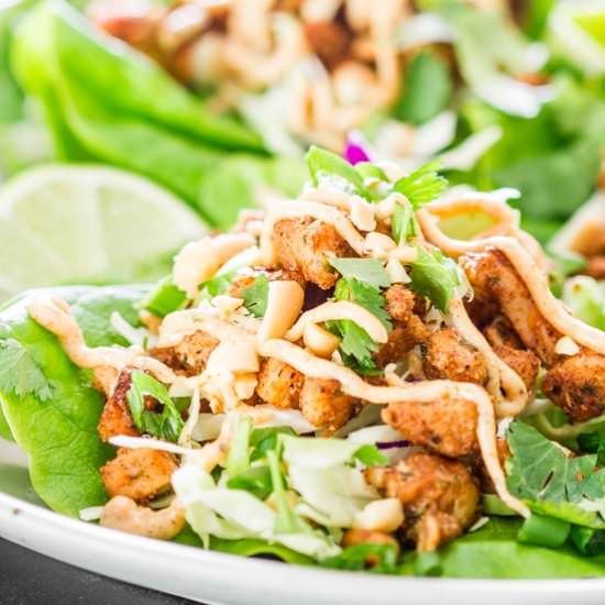 Jamaican Jerk Chicken Lettuce Wraps