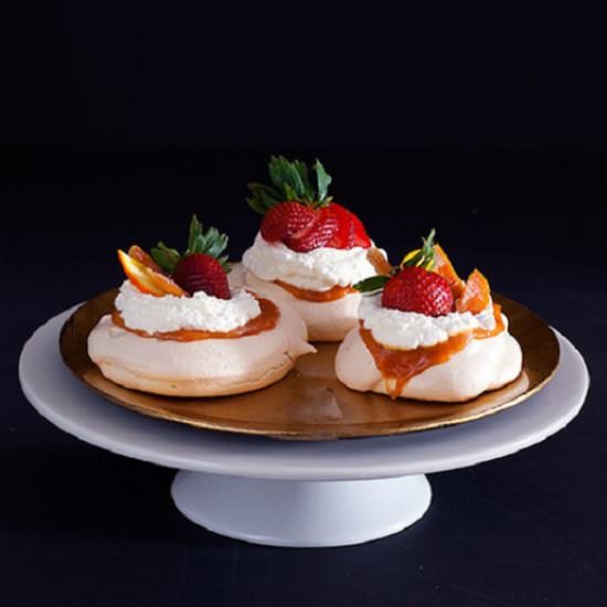Triple Orange Mini-Pavlova