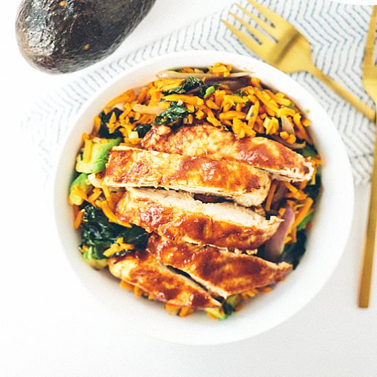 BBQ Chicken Rice Bowl