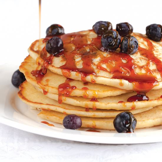 Blueberry pancakes