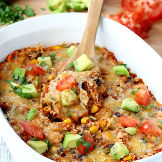 Skinny Enchilada Casserole