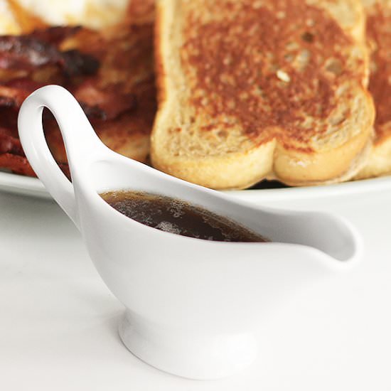 Brown butter maple syrup