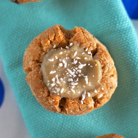 Almond & dulce de leche thumbprint