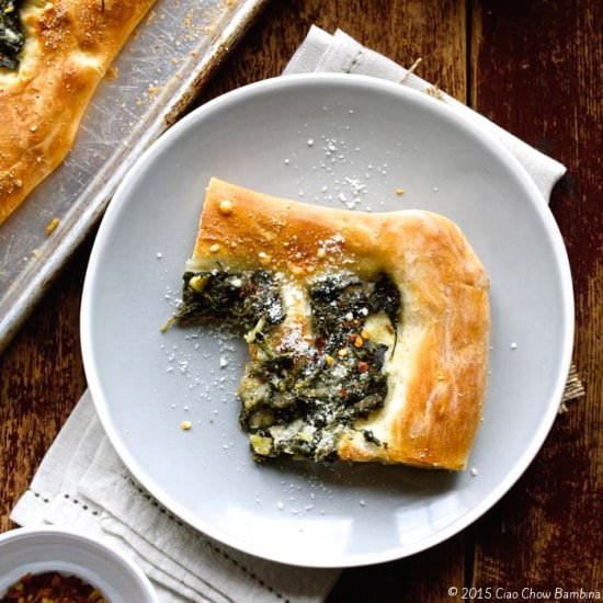 Focaccia with Lemony Greens