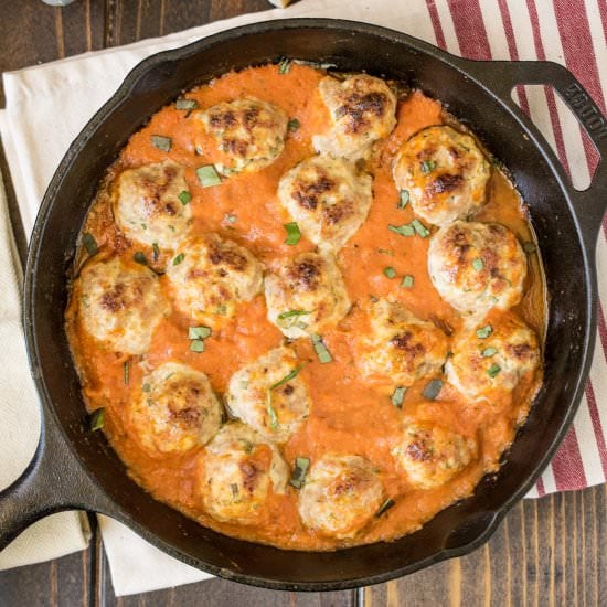 Pork, ricotta and sage meatballs