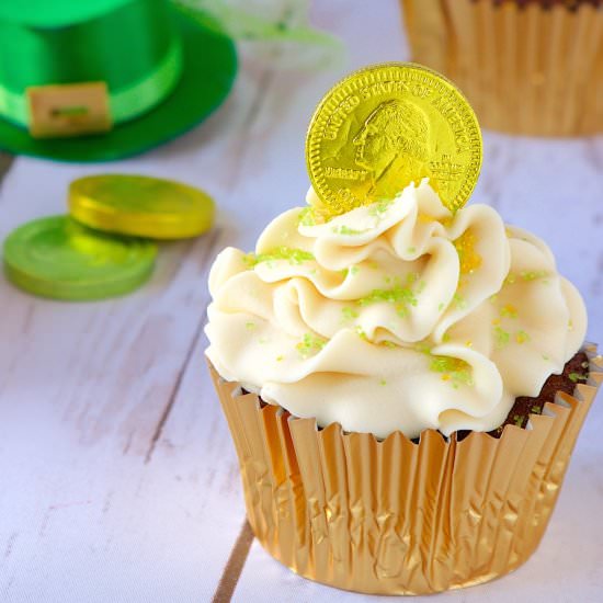 Liquored Leprechaun Cupcakes