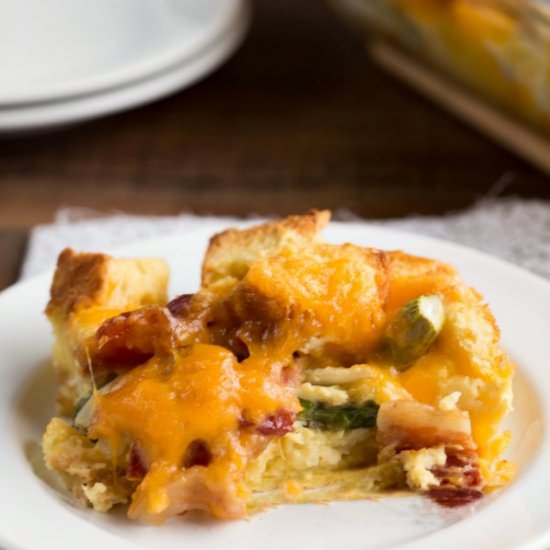 Overnight Bacon Asparagus Casserole