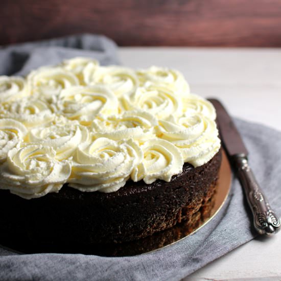 Mocha Cake with Mascarpone Frosting