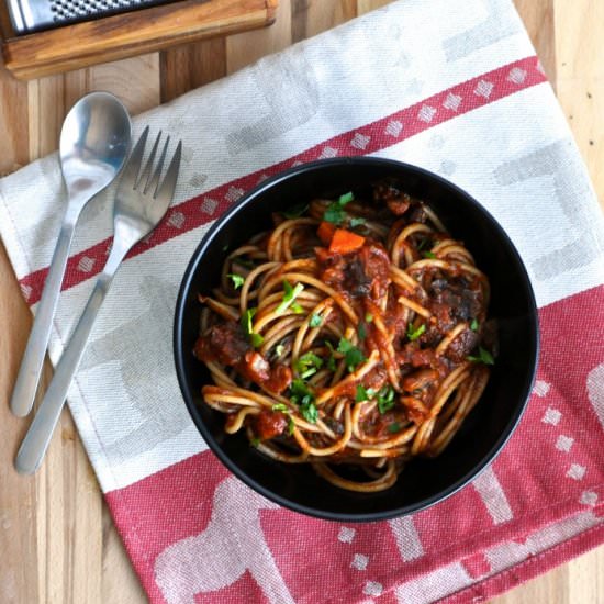 Vegan Spaghetti Bolognese