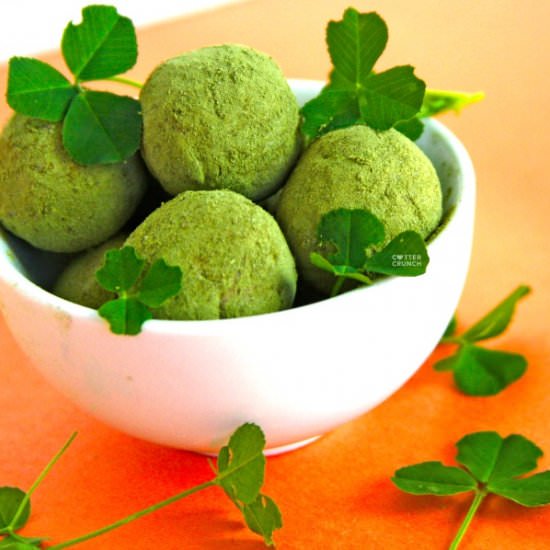 Shamrock Shake Protein Bites