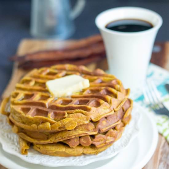 Pumpkin Waffle Cakes