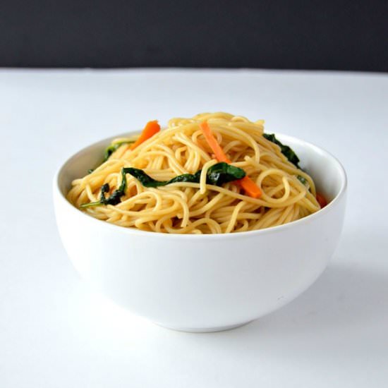 Simple One Pot Lo Mein