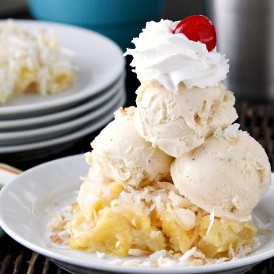 Pina Colada Dump Cake