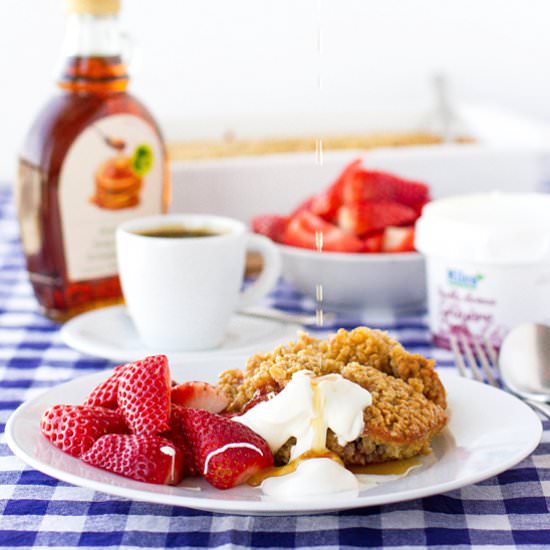 Baked Maple Strawberry Oatmeal