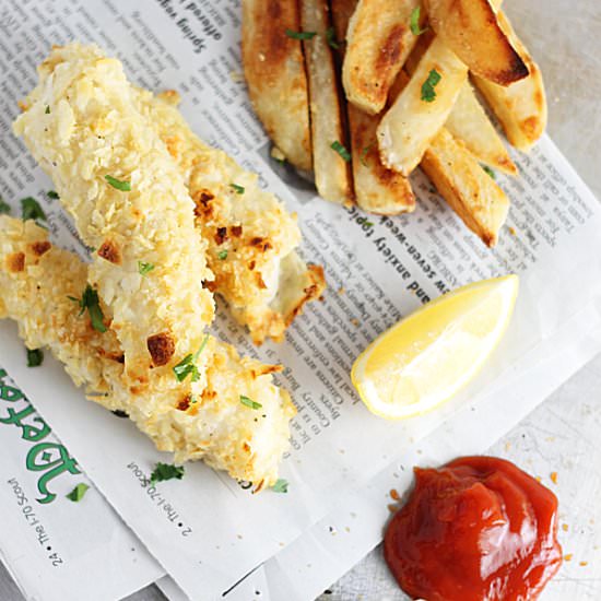 Baked Fish and Chips