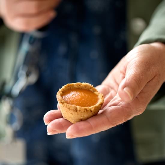 Vegan Carrot Custard Pup Pies