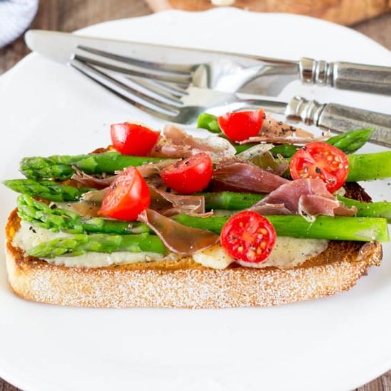 Asparagus Open-Face Sandwich