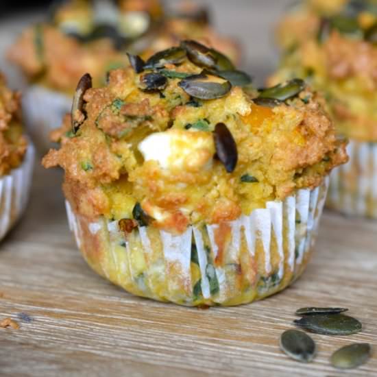 Butternut Squash & Spinach Muffins