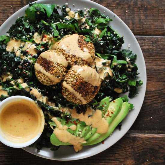 Baked Hemp Seed Falafel