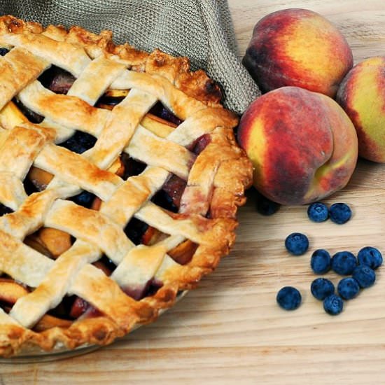 Peach-Blueberry Pie