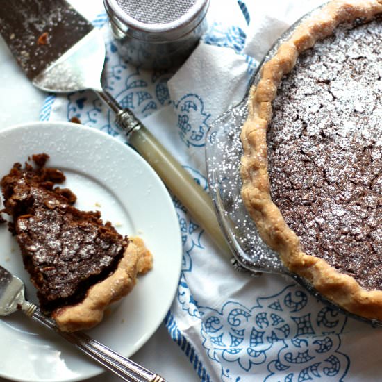 Black Bottom Oatmeal Pie