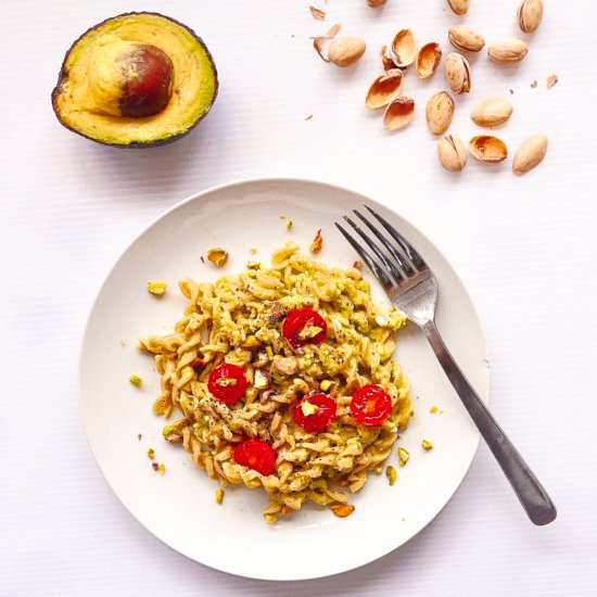Avocado Pistachio Pasta