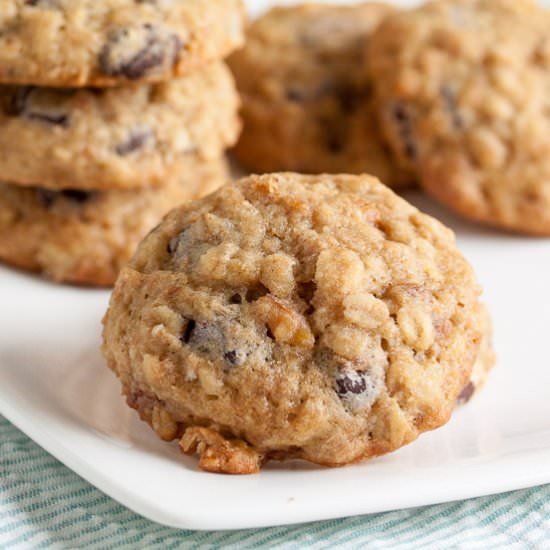 Banana Walnut Chocolate Chip Cookie