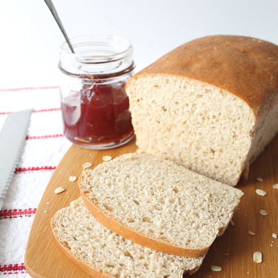 Whole Wheat Oatmeal Bread