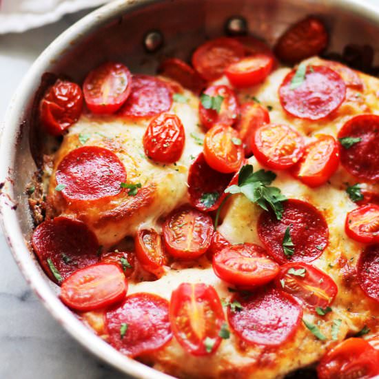 Pepperoni Chicken Parmesan
