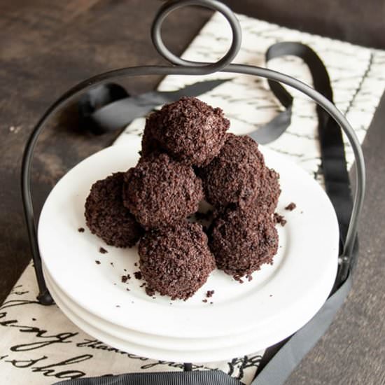Chocolate Stout Cake Crumb Truffles