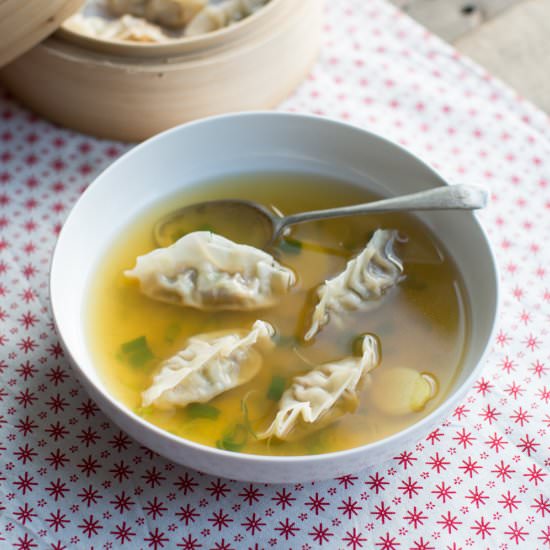 Green Tea Dumpling Soup