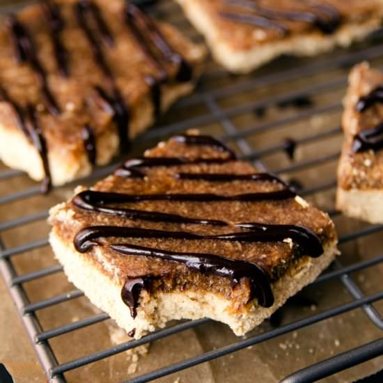 Coconut + Caramel Shortbread Bars