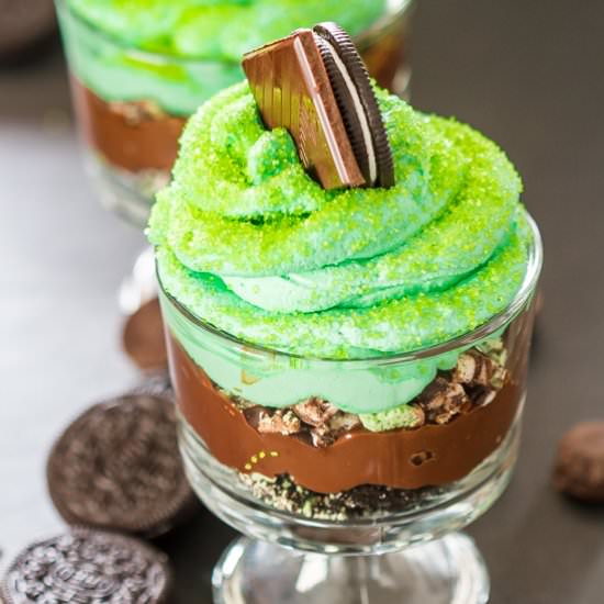 Mint Chocolate Oreo Cookie Trifle